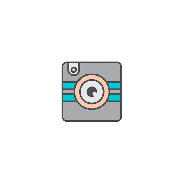 Foto Kamera App Icon Vektor Design — Stockvektor