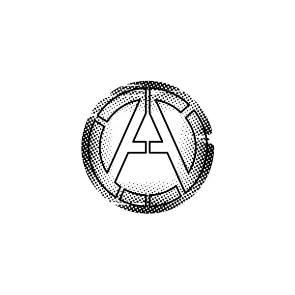 Minimalista Icono Letra Ilustración Vectorial — Vector de stock