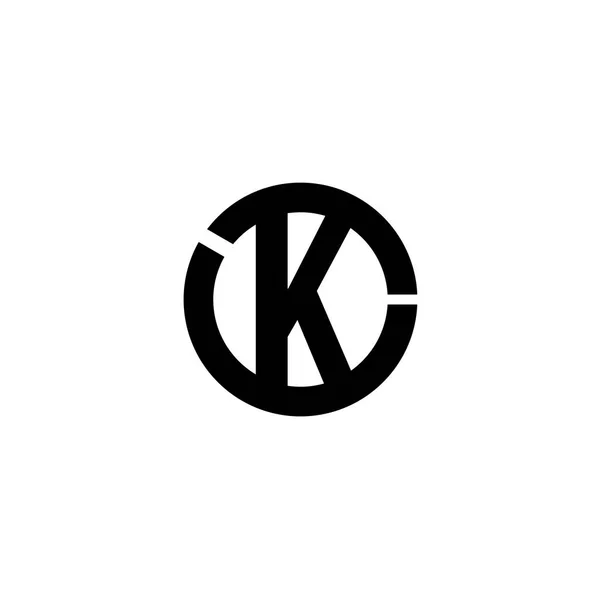 Black Minimalistic Letter Icon Vector Illustration — Stock Vector