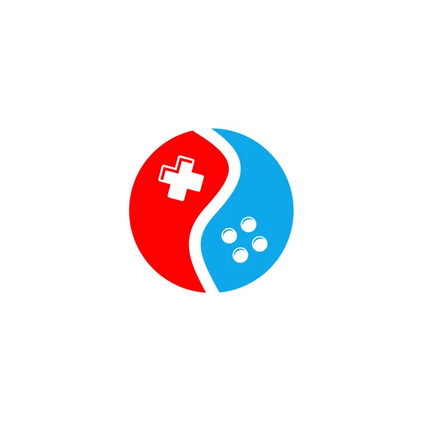 Minimalistisches Gamepad Symbol Vektorillustration — Stockvektor