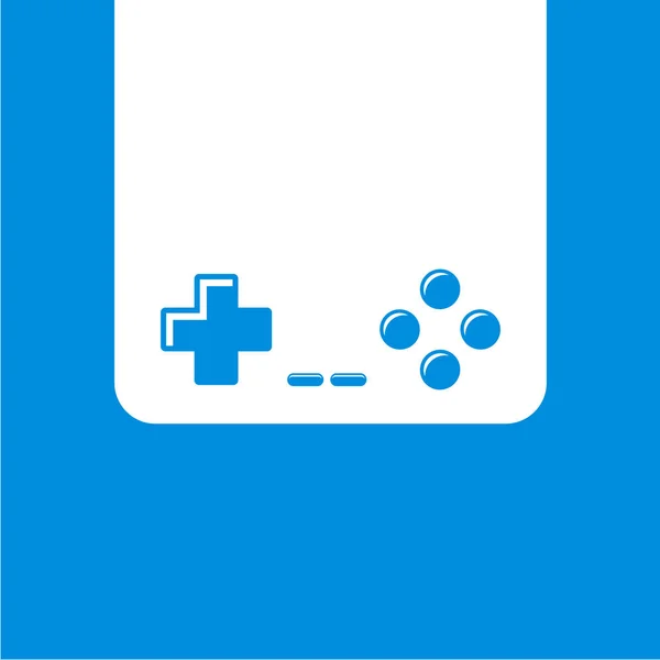 Minimalistic Gamepad Icon Vector Illustration — Stock Vector