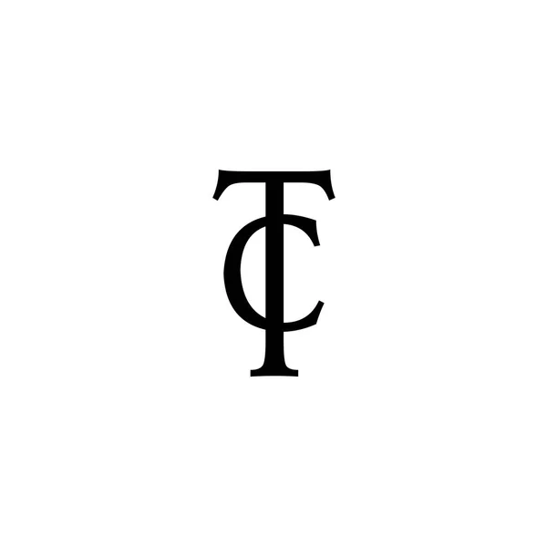 Lettere Logo Isolato Sfondo Bianco — Vettoriale Stock