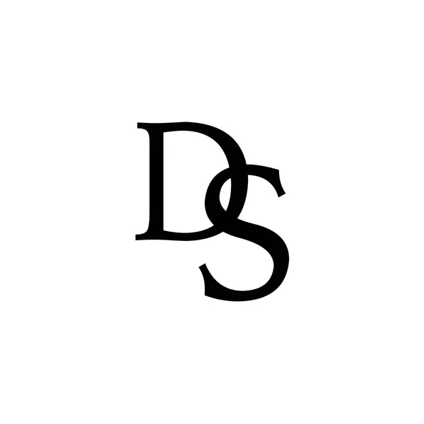 Lettere Logo Isolato Sfondo Bianco — Vettoriale Stock