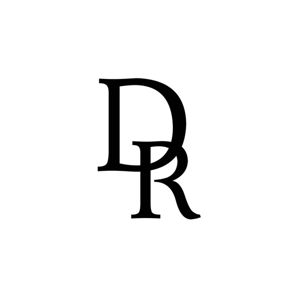 Γράμματα Λογότυπο Απομονωθεί Λευκό Φόντο — Διανυσματικό Αρχείο