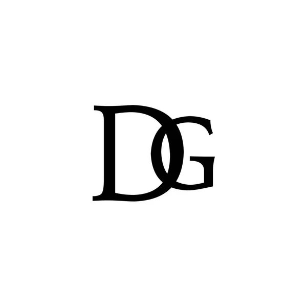 Logo Lettere Isolato Sfondo Bianco — Vettoriale Stock