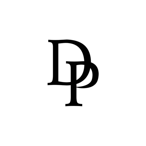 Logo Letters Isolato Sfondo Bianco — Vettoriale Stock