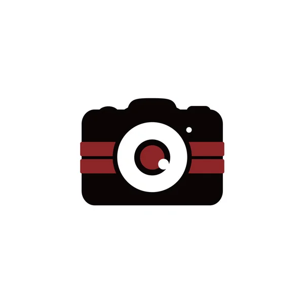 Cámara Fotos Logo Vector Minimalista — Vector de stock