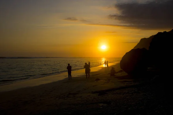 Amazing sunset beach view theme — Stock Photo, Image