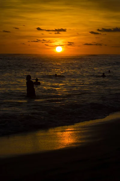 Amazing sunset beach view theme — Stock Photo, Image