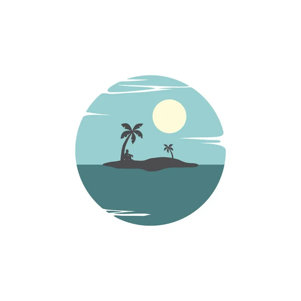 Icono Vector Con Concepto Verano — Vector de stock