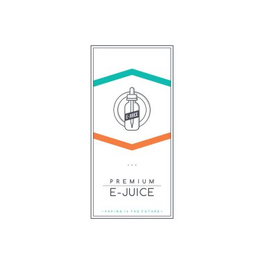 prim e-suyu için basit şık afiş, vektör illüstrasyon