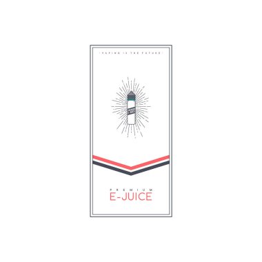 prim e-suyu için basit şık afiş, vektör illüstrasyon