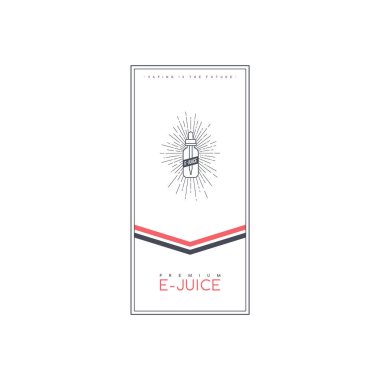 prim e-suyu için basit şık afiş, vektör illüstrasyon