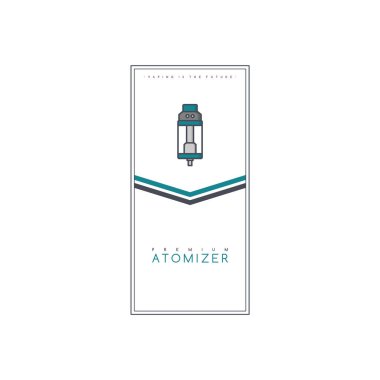 prim atomizer, vektör illüstrasyon için basit şık afiş
