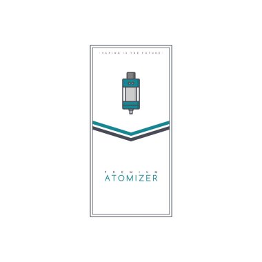 prim atomizer, vektör illüstrasyon için basit şık afiş