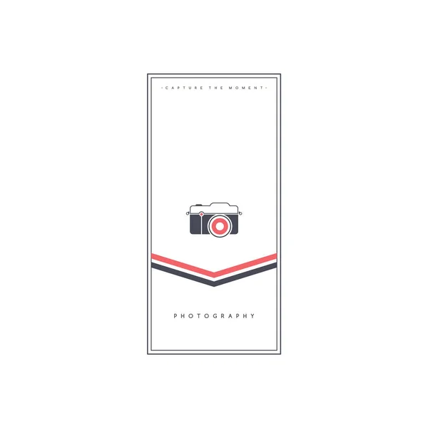 Simple Bannière Élégante Pour Photographie Illustration Vectorielle — Image vectorielle