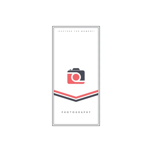 Banner Simple Elegante Para Fotografía Ilustración Vectorial — Archivo Imágenes Vectoriales