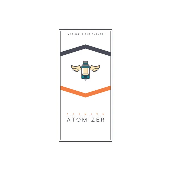 Banner Elegante Simple Para Atomizador Premium Ilustración Vectores — Vector de stock