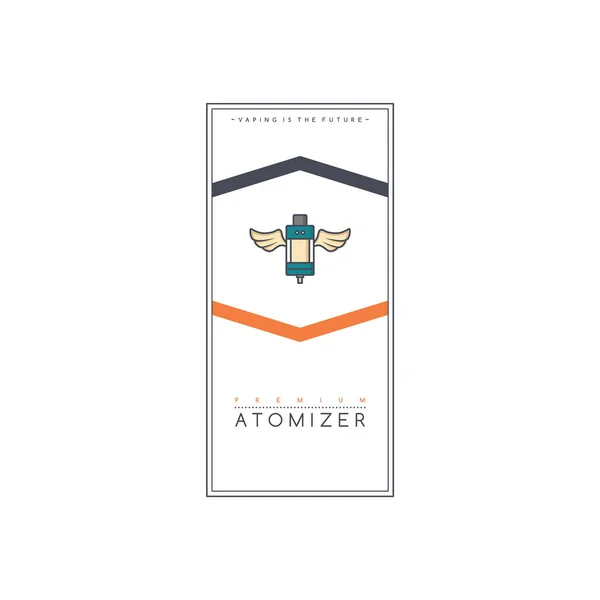 Prosty Stylowy Banner Dla Premii Atomizer Wektor Ilustracji — Wektor stockowy