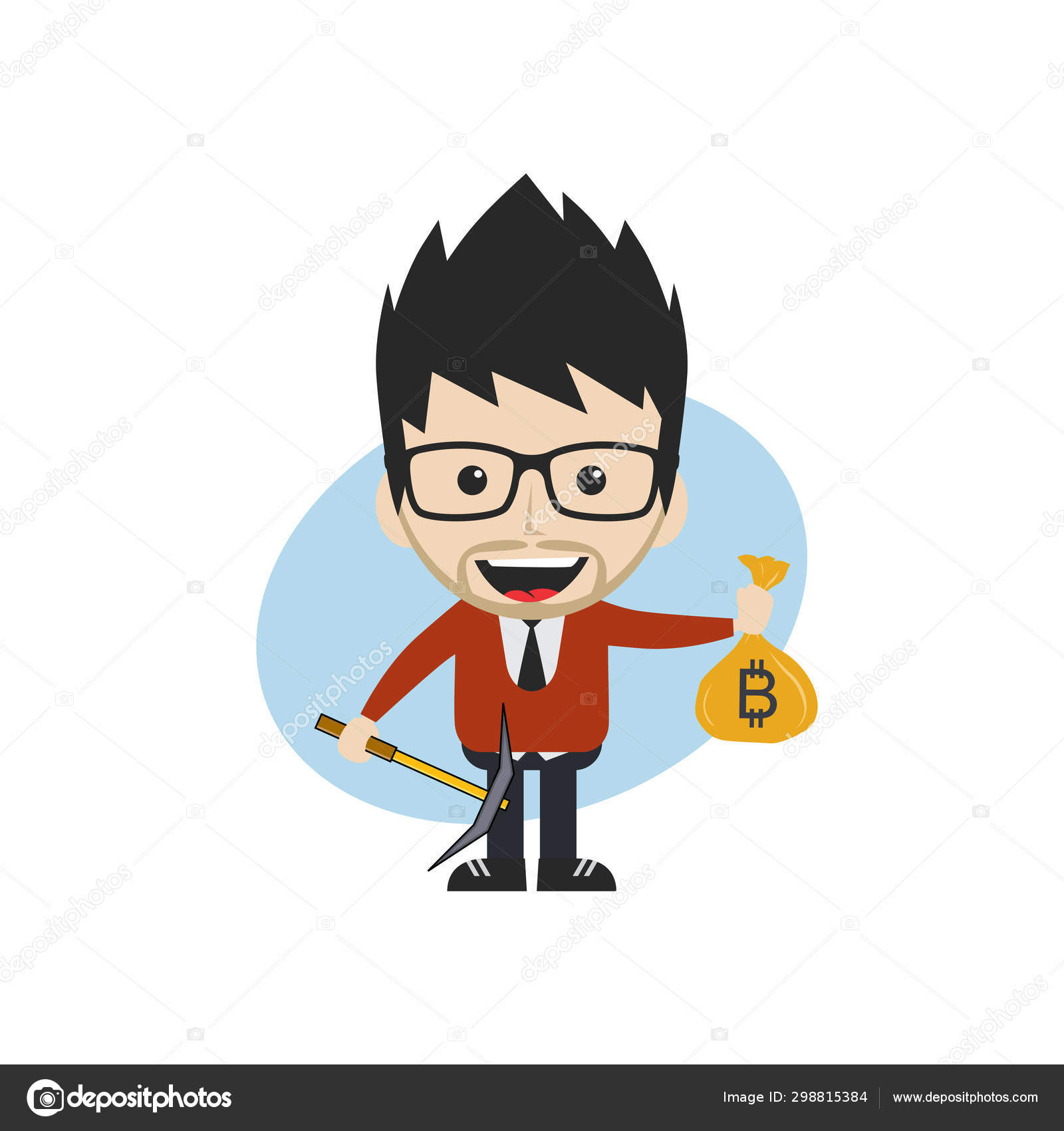 배경에 코인만화 캐릭터 스톡 벡터 - ©vectorfirst 298815384