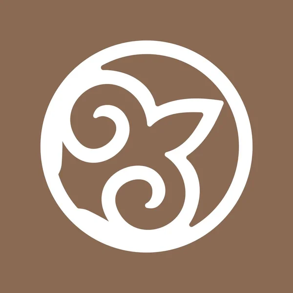Λογότυπο διακόσμησης μέσα σε κύκλο. — Διανυσματικό Αρχείο