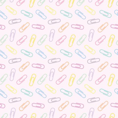 Kağıt raptiyeli kusursuz tekrar desenli tasarım okul desenine geri döndü.