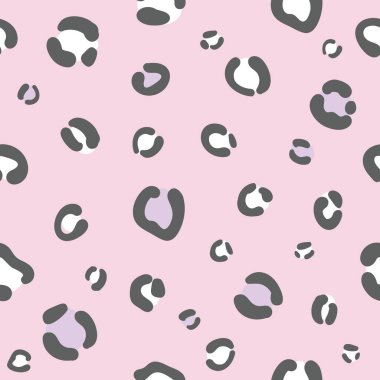 Pembe pürüzsüz çita baskısı tekrar desen tasarımı