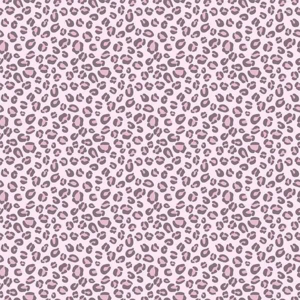 Pastel Pink Cheetah Repeat Pattern Animal Print Background Vector Pink — Stock Vector