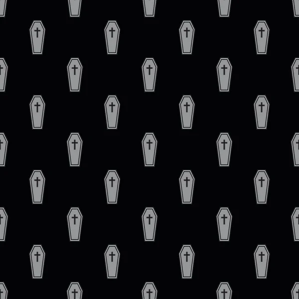 Mezarlar desenli tabutlar Cadılar Bayramı desen tasarımı 