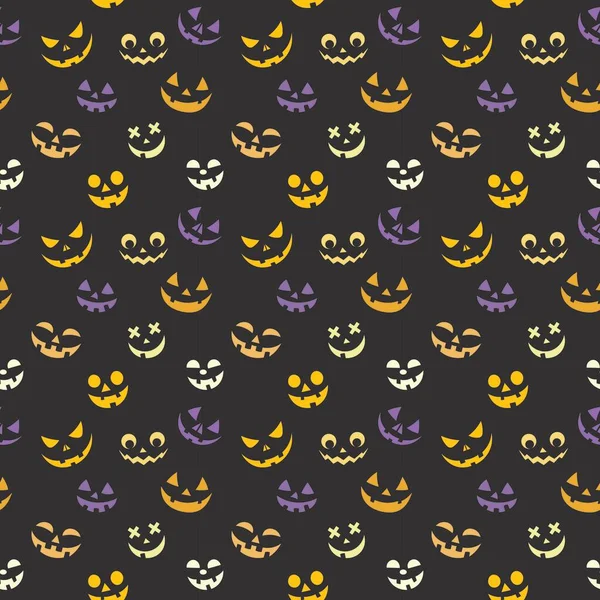 balkabağı Cadılar Bayramı Tekrar Deseni Tasarımı