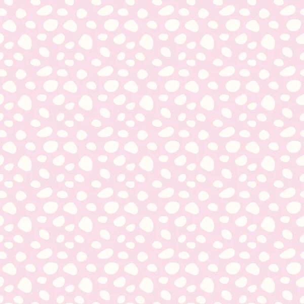 Roze Wit Abstracte Vormen Naadloze Herhaling Patroon Achtergrond Girly Pastel — Stockvector