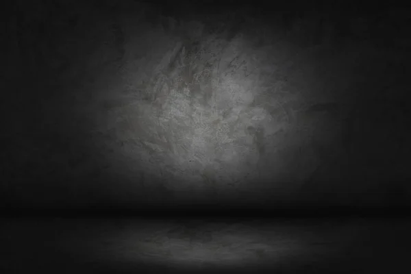 Black, dark and gray abstract  cement wall and studio room gradient background, can be used to present produc