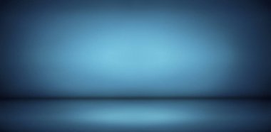 mavi gradyan stüdyo ve boş oda arkaplanı, ürün sunmak için kullanılabilir
