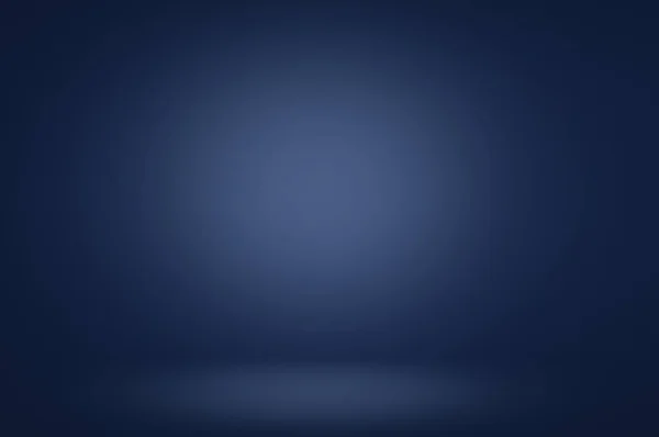 Dark Blue Studio Background Gradient Wall — Stock Photo, Image