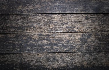 Grunge ve vintage eski koyu ahşap arka plan