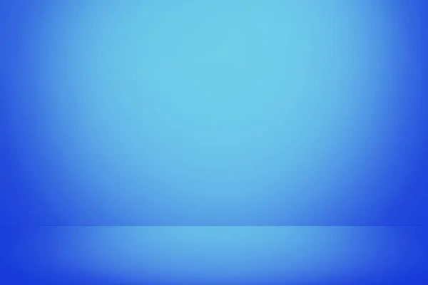 Weiche Blaue Farbverlauf Wandbanner Hintergrund Leeres Studio Zimmer — Stockfoto