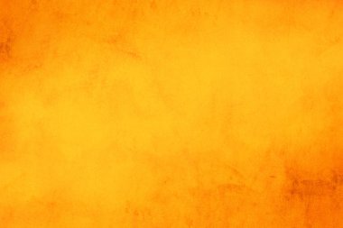 Yatay sarı ve turuncu grunge doku çimento veya beton duvara afiş, boş geçmiş