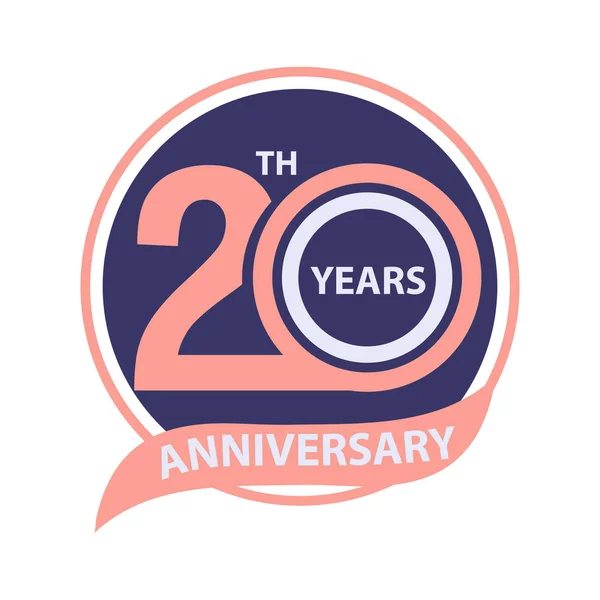 Sinal Aniversário Anos Celebração Logotipo — Fotografia de Stock