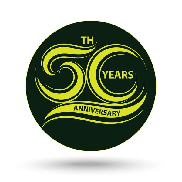 30Th Anniversary Tecken Och Logotyp För Firandet Symbol — Stockfoto