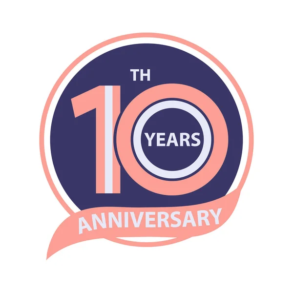 Anniversario Segno Logo Celebrazione — Foto Stock