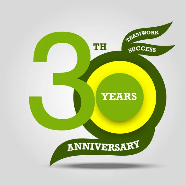 Aniversário Sinal Logotipo Celebração — Fotografia de Stock