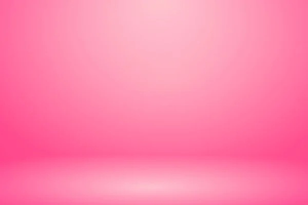 柔らかいピンクの壁のバナーとスタジオ ルームの背景 — ストック写真