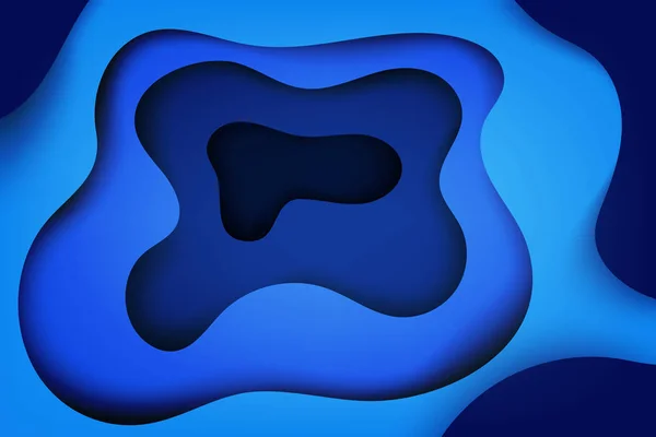 Cubiertas abstractas modernas, olas de colores y formas fluidas azul bac — Archivo Imágenes Vectoriales