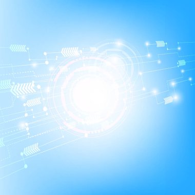 Mavi teknoloji ağ arka planı