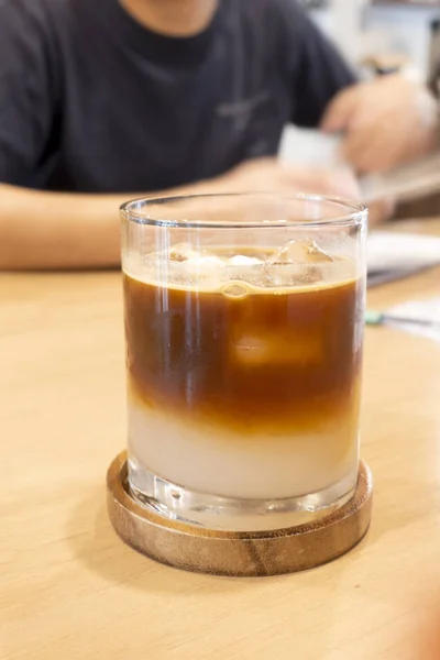 Ice Coffee Latte Kokosowe — Zdjęcie stockowe