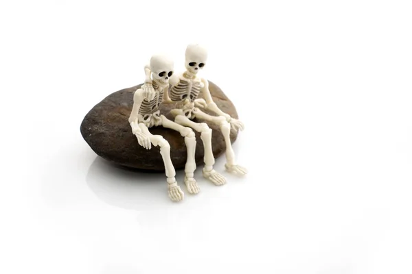 Esqueleto Paródia Amigos Até Dia Morte — Fotografia de Stock