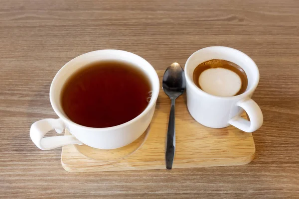 Sıcak Kahve Sıcak Çay — Stok fotoğraf