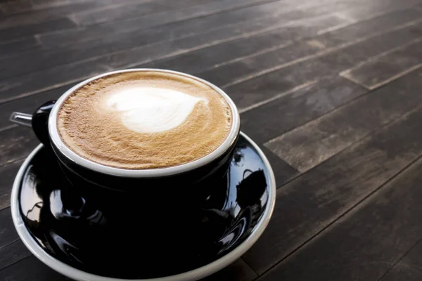 Taza Café Caliente Una Mesa Madera — Foto de Stock