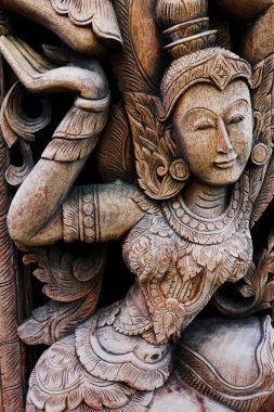 Tay Ağaç oymacılığı arka plan                               