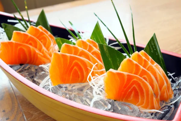 Salmón Sashimi Comida Japonesa — Foto de Stock